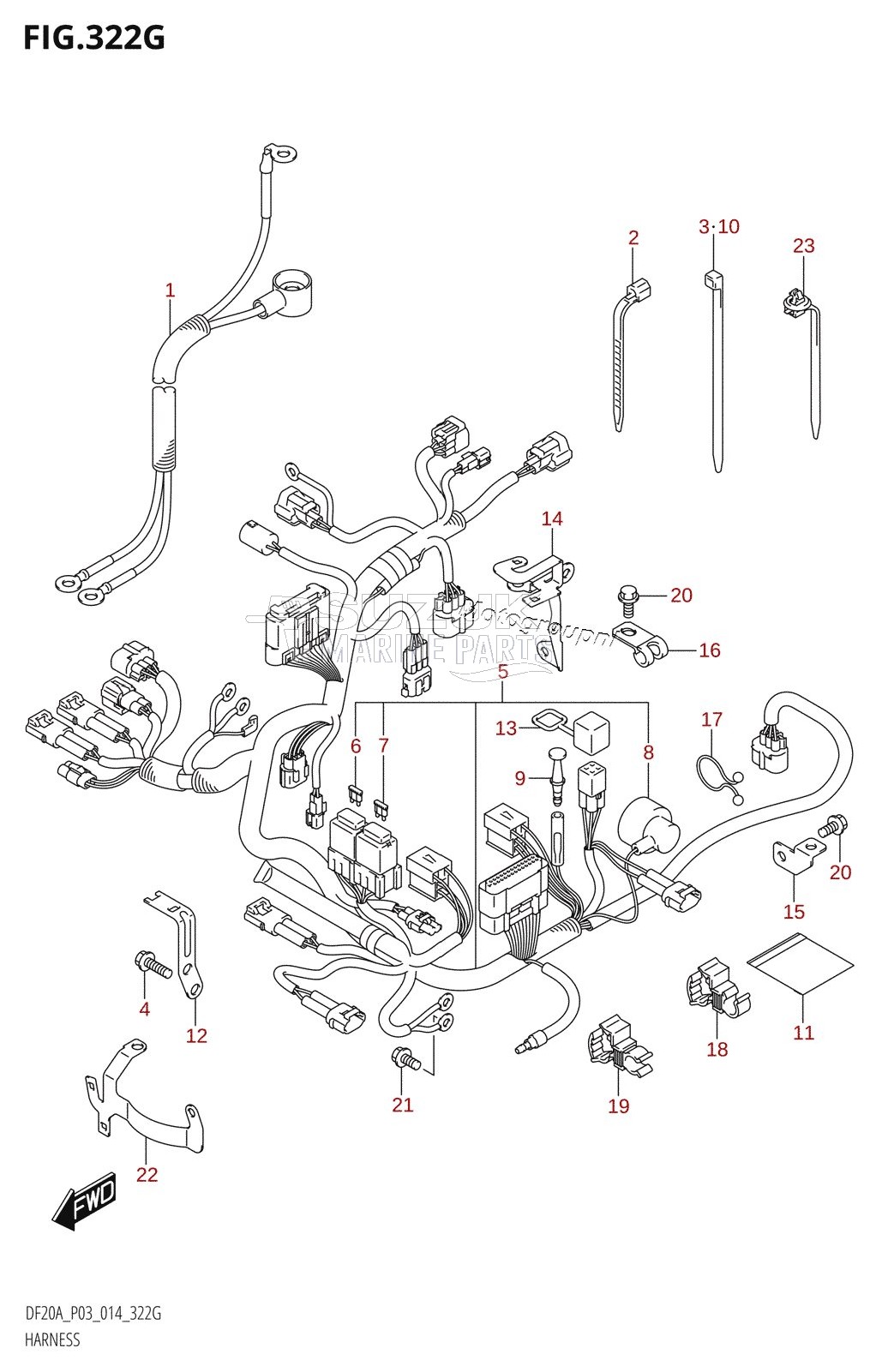 HARNESS (DF15ATH:P03)