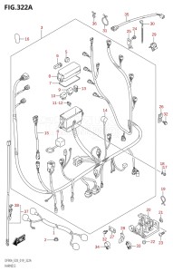 09003F-910001 (2019) 90hp E03-USA (DF90A) DF90A drawing HARNESS