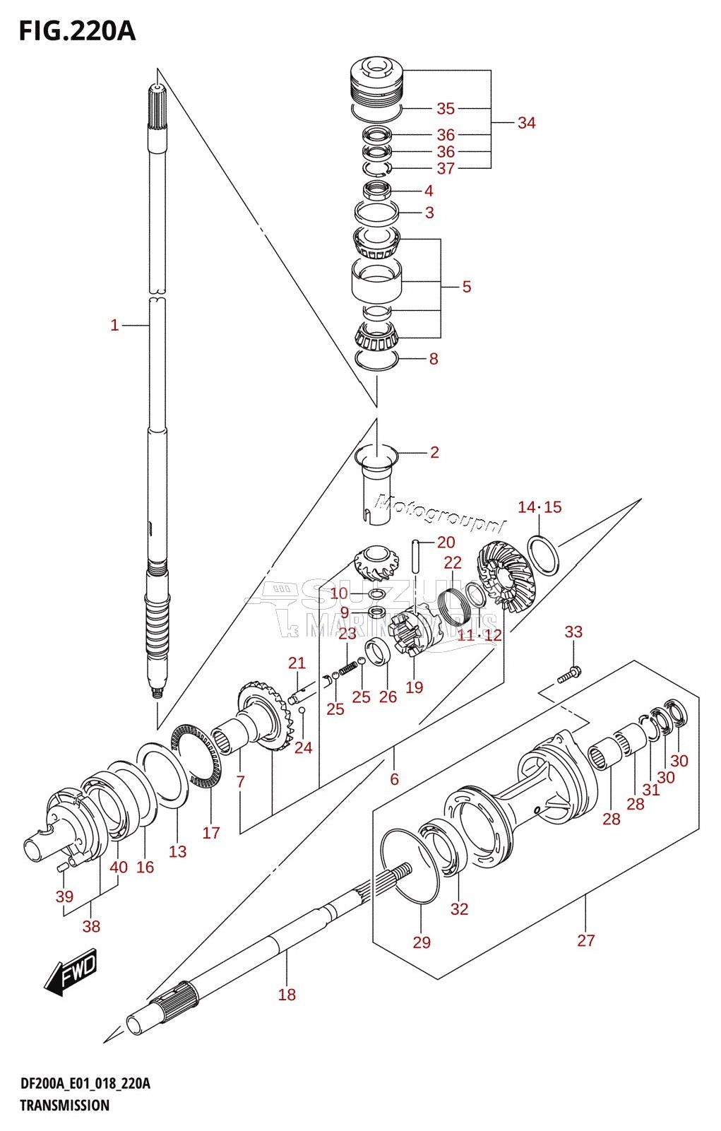 TRANSMISSION (DF200AT)