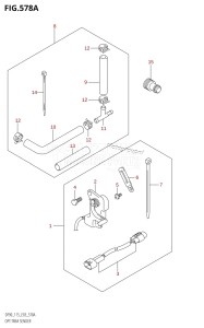 DF100 From 10001F-980001 (E03)  2009 drawing OPT:TRIM SENDER