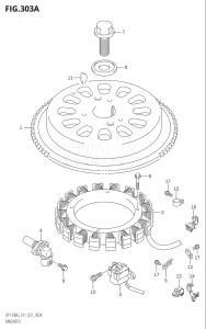 14004F-140001 (2021) 140hp E11 E40-Gen. Export 1-and 2 (DF140BG) DF140BG drawing MAGNETO