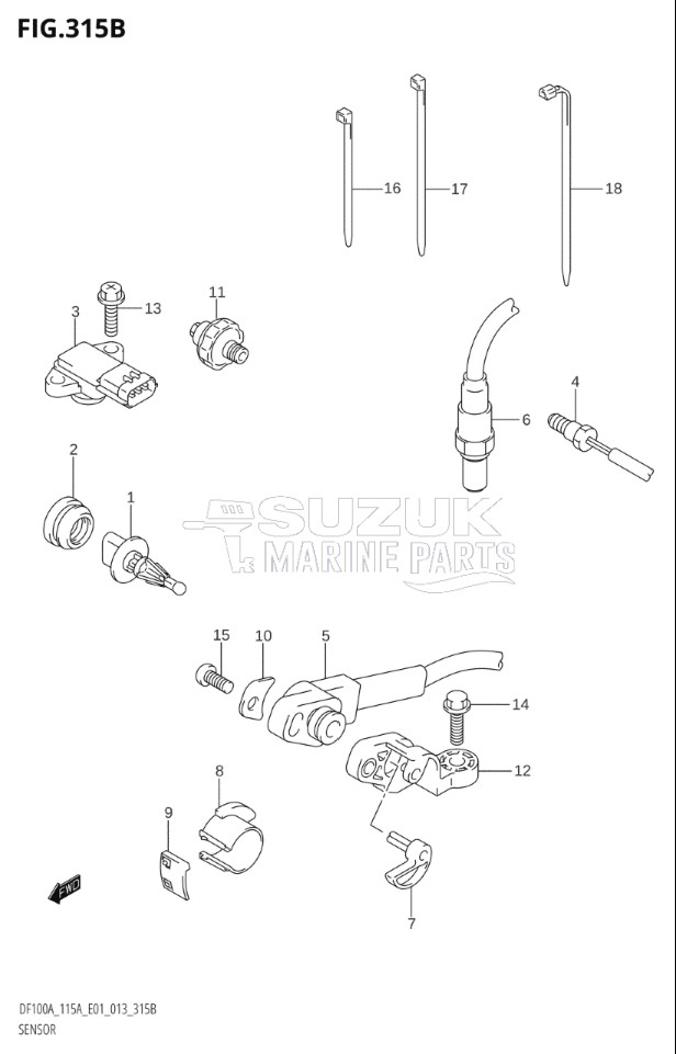 SENSOR (DF100AT:E40)