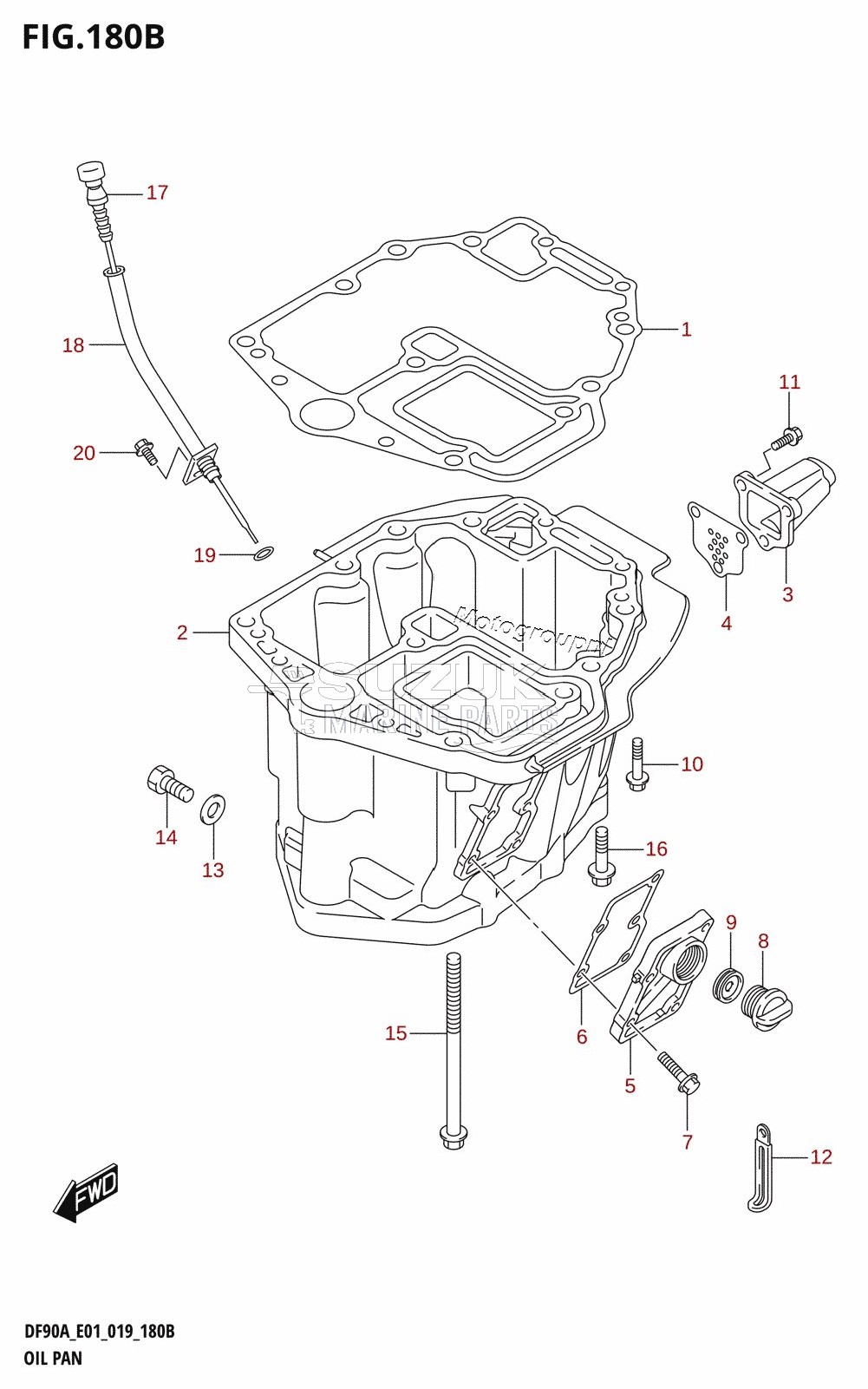 OIL PAN (DF70ATH,DF80A,DF90ATH)