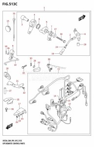 DF25A From 02504F-510001 (P01)  2015 drawing OPT:REMOTE CONTROL PARTS (DF30A:P40)