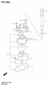 DF325A From 32501F-240001 (E01 E40)  2022 drawing WATER PUMP (020,021,022)