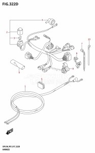 DF8A From 00801F-710001 (P01)  2017 drawing HARNESS (DF9.9AR:P01)