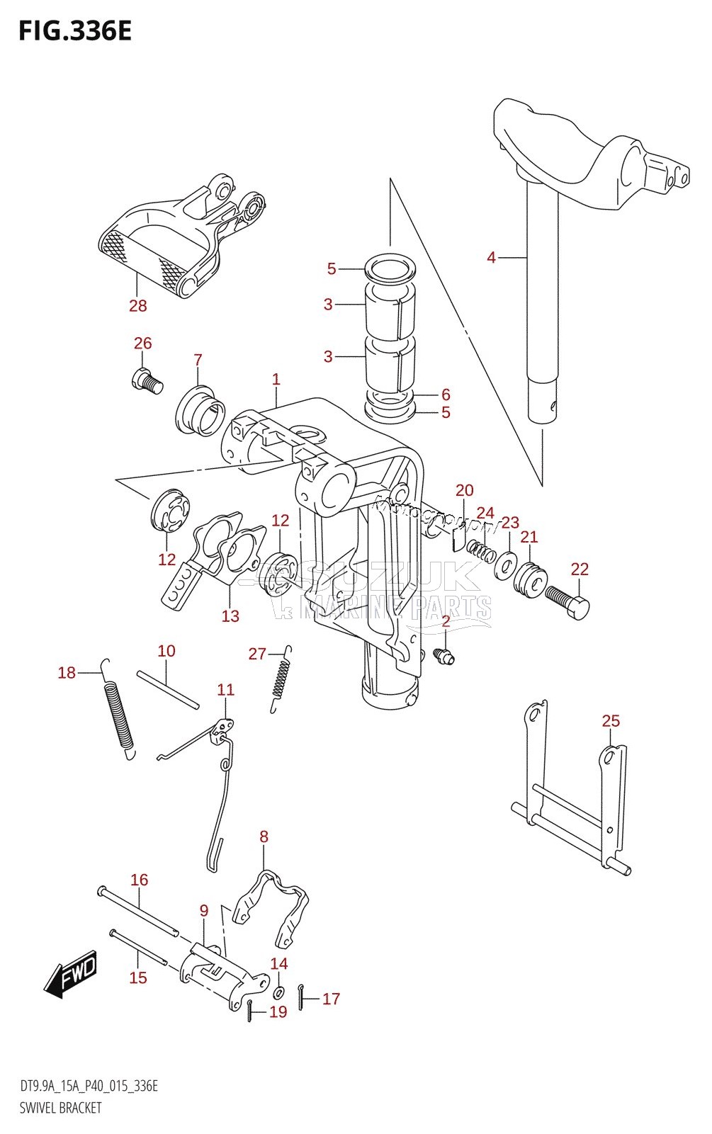 SWIVEL BRACKET (DT15A:P40)