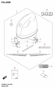 DF115BG From 11505F-440001 (E11 - E40)  2024 drawing ENGINE COVER (DF140BG,DF140BZG)