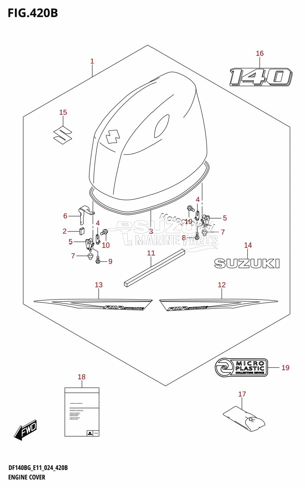 ENGINE COVER (DF140BG,DF140BZG)