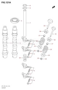 DF15 From 01503F-210001 (P01)  2012 drawing CAMSHAFT (DF15:P01)