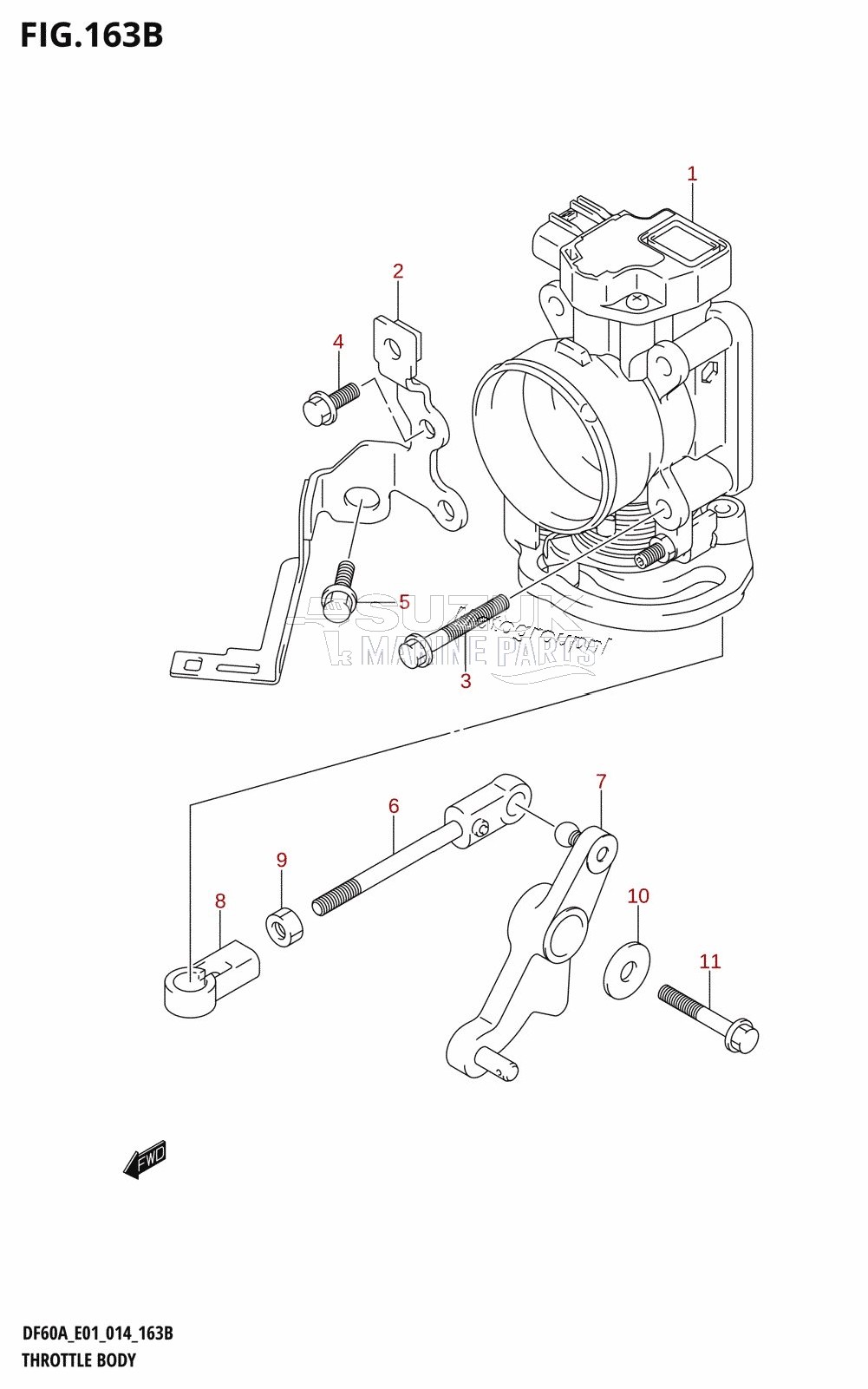 THROTTLE BODY (DF40AQH:E01)