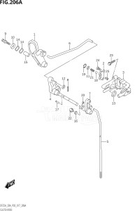 03003F-710001 (2017) 30hp P40-Costa Rica (DF30A  DF30AQ  DF30AR  DF30AT  DF30ATH  DT30  DT30R) DF30A drawing CLUTCH ROD (DF25A:P03)