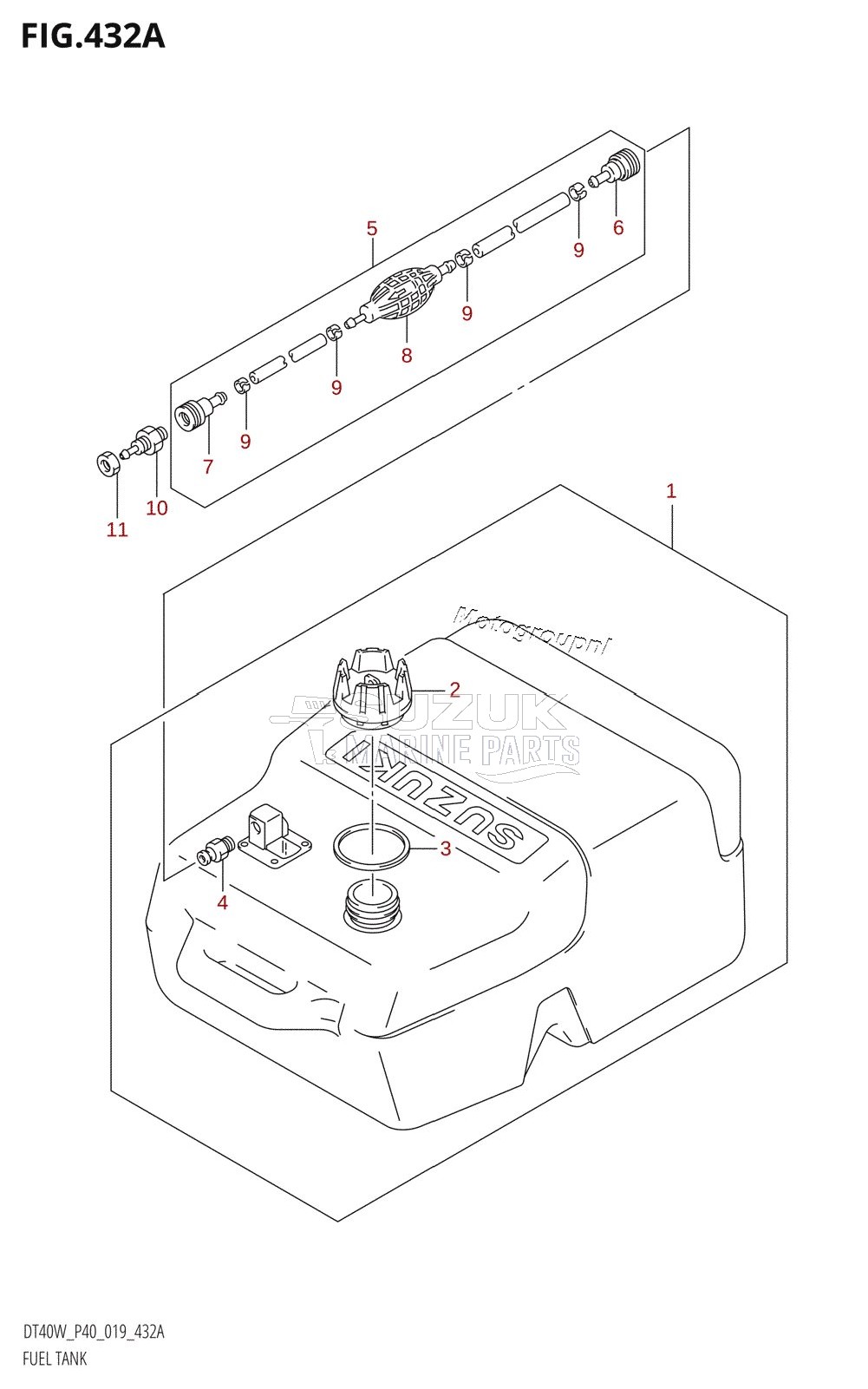 FUEL TANK (DT40W,DT40WR)