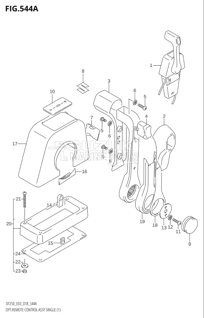 OPT:REMOTE CONTROL ASSY SINGLE (1)