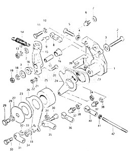 DT65 From 6501-2xxxx ()  1982 drawing THROTTLE /​ CLUTCH CONTROL