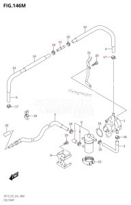 DF175ZG From 17502Z-610001 (E01 E40)  2016 drawing FUEL PUMP (DF175TG:E40)