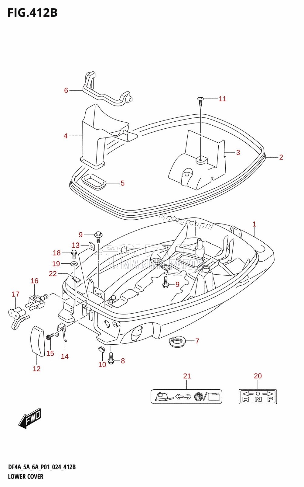 LOWER COVER (DF5A,DF6A)