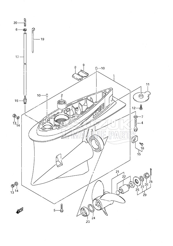 Gear Case (DF 250S)