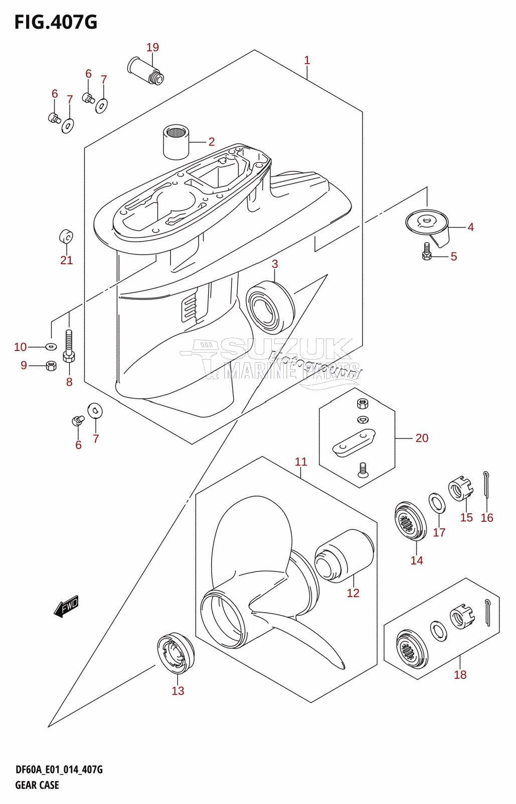 GEAR CASE (DF60A:E01)