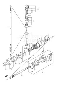 Outboard DF 250 drawing Transmission (C/R)