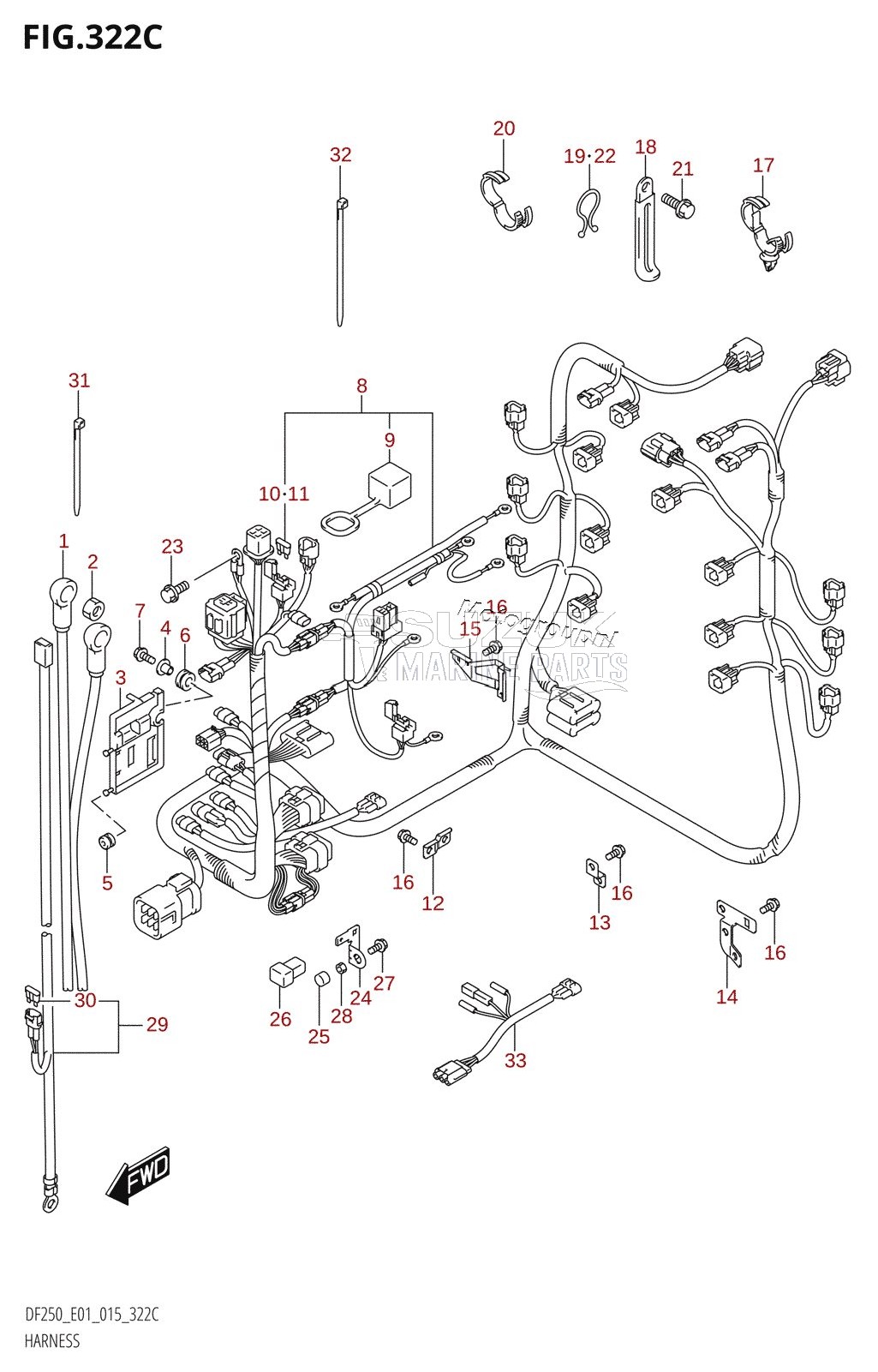 HARNESS (DF200Z:E01)