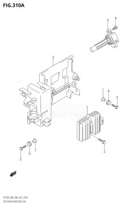 07003F-010001 (2010) 70hp E03-USA (DF70A  DF70AT  DF70AT    DF70ATH  DF70ATH   DF70ATH    DF70ATK10) DF70A drawing RECTIFIER / IGNITION COIL