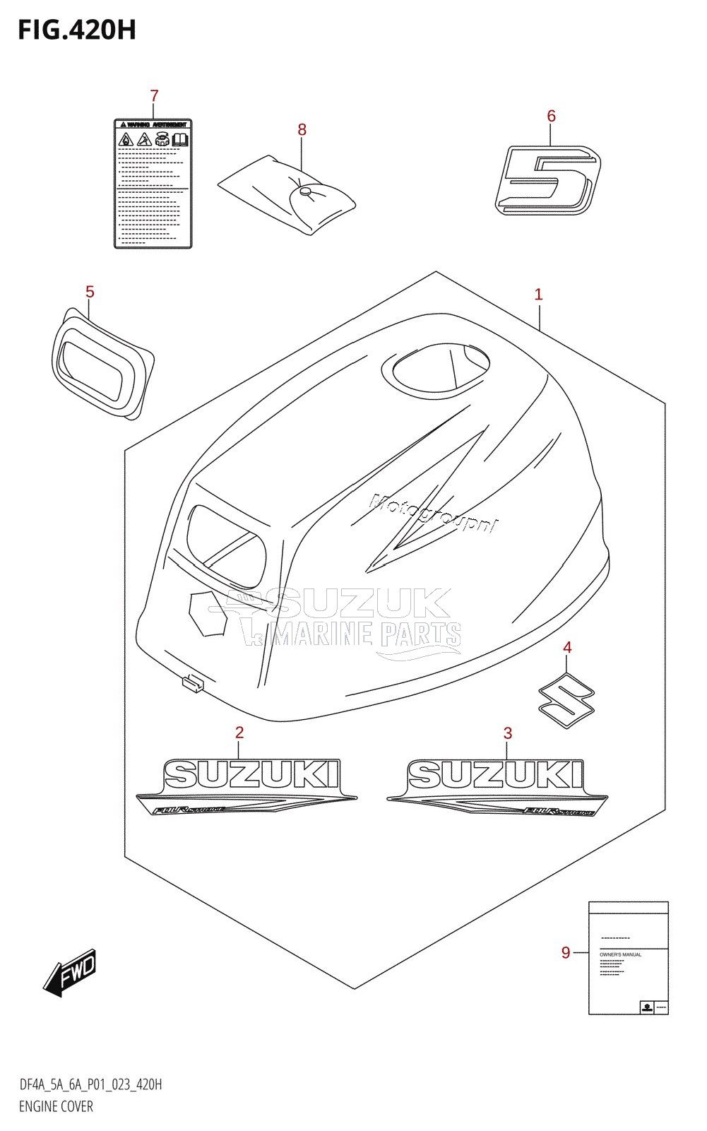 ENGINE COVER (DF5A:(021,022,023))