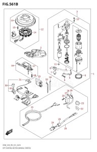 DF8A From 00801F-510001 (P03)  2015 drawing OPT:STARTING MOTOR (MANUAL STARTER) (DF9.9A:P03:M-STARTER)