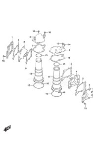 Outboard DF 350A drawing Exhaust Cover