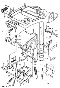 DT9.9 From 00993-406191-412879 ()  1984 drawing SWIVEL BRACKET