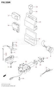 DF150 From 15002F-410001 (E01 E40)  2014 drawing PTT SWITCH /​ ENGINE CONTROL UNIT (DF175ZG:E01)