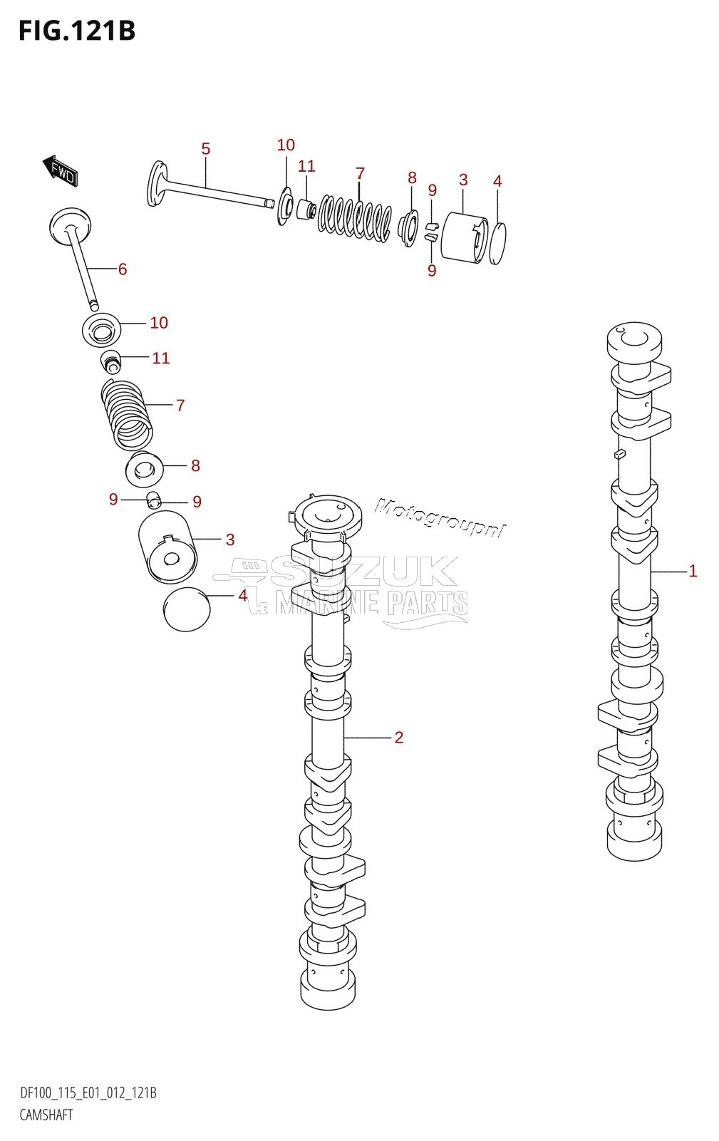 CAMSHAFT (DF100T:E40)