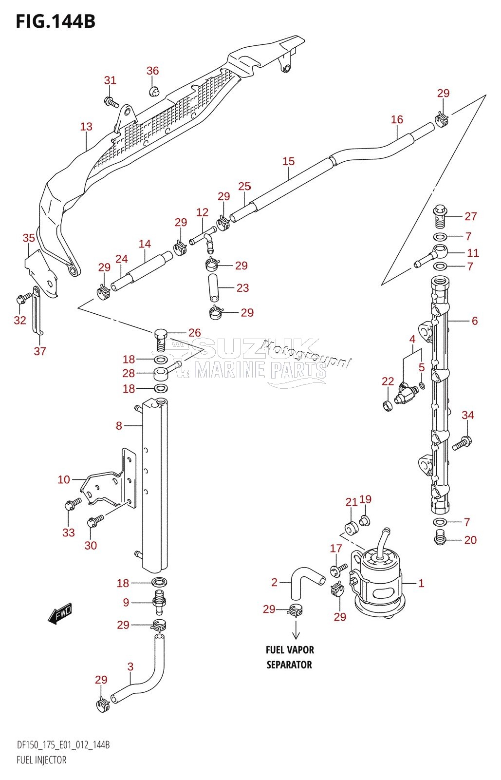 FUEL INJECTOR (DF150T:E40)