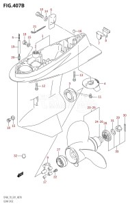 DF60 From 06001F-421001 (E01)  2004 drawing GEAR CASE (K1,K2,K3,K4,K5,K6,K7,K8,K9)