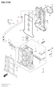 05003F-910001 (2019) 50hp E01-Gen. Export 1 (DF50AT  DF50ATH) DF50A drawing CYLINDER HEAD (DF60AVT,DF60AVTH)