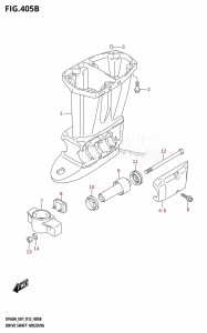 DF40A From 04003F-210001 (E01)  2012 drawing DRIVE SHAFT HOUSING (DF40AQH:E01)