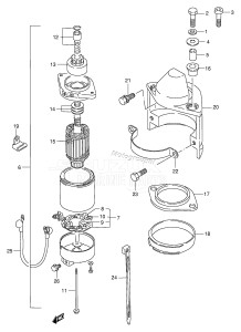 DT115 From 11502-971001 ()  1999 drawing STARTING MOTOR (~MODEL:99)