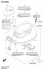 DF20A From 02002F-240001 (E01 E40)  2022 drawing ENGINE COVER (DF20AT,DF20ATH)