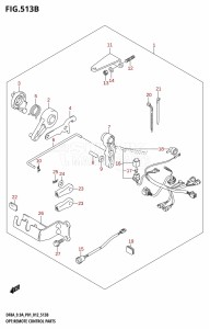 DF8A From 00801F-210001 (P03)  2012 drawing OPT:REMOTE CONTROL PARTS (DF9.9A:P01)