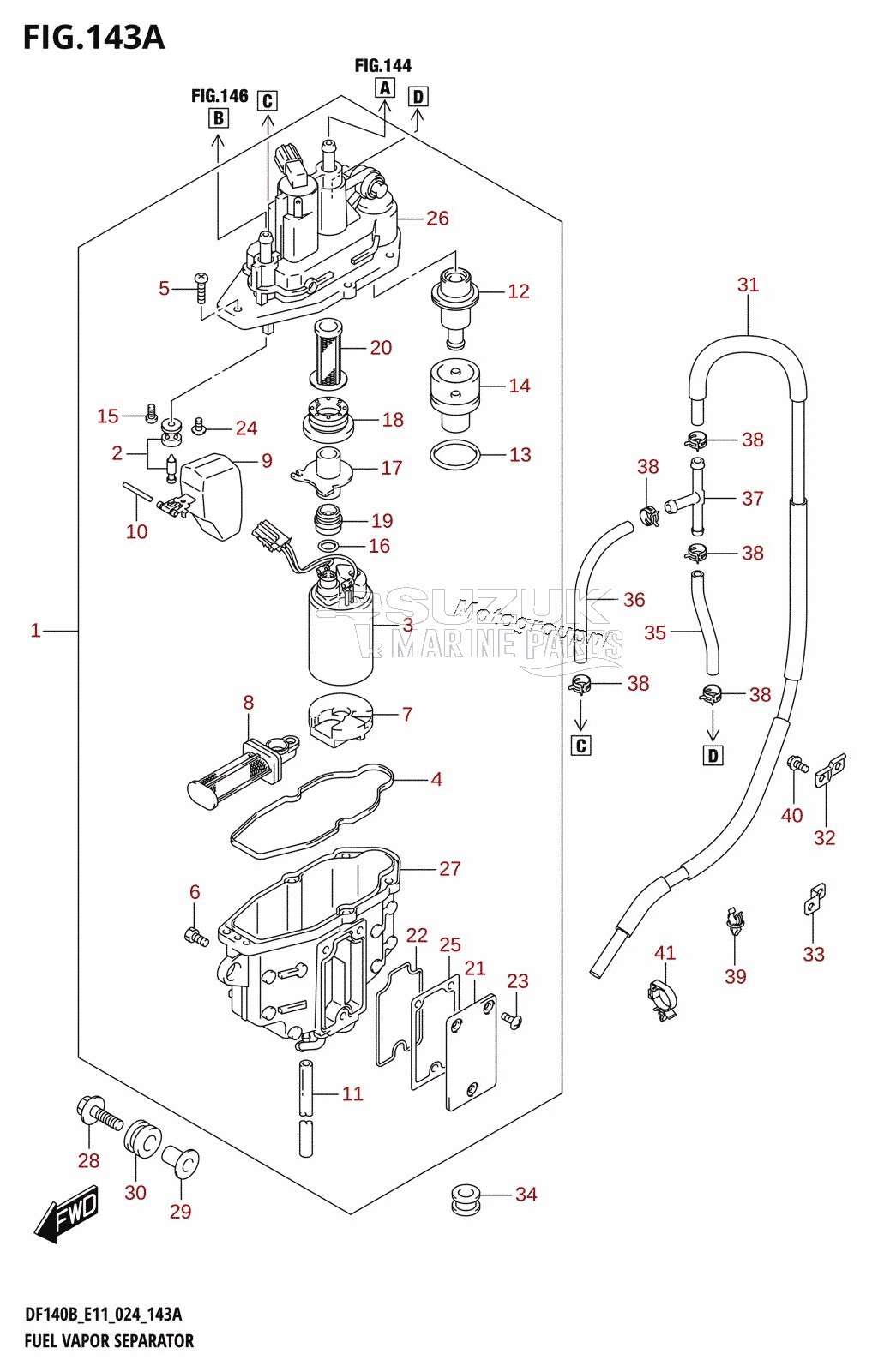 FUEL VAPOR SEPARATOR (E01,E03,E11)