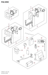 DF200A From 20003F-240001 (E11 E40)  2022 drawing OPT:KEY LESS START (023)