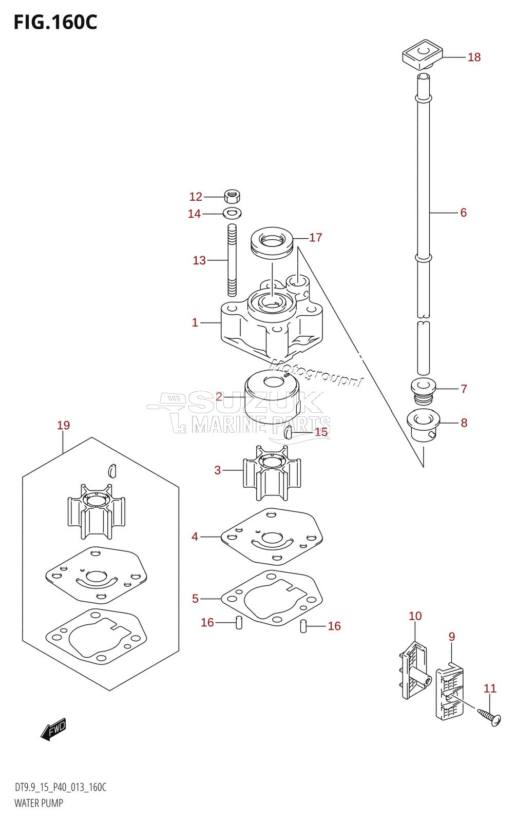 WATER PUMP (DT9.9K:P36)