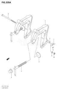 00251F-780001 (2007) 2.5hp P03-U.S.A (DF2.5K7) DF2.5 drawing CLAMP BRACKET