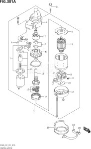 06002F-210001 (2012) 60hp E01 E40-Gen. Export 1 - Costa Rica (DF60AQH  DF60AT  DF60ATH  DF60ATL / DF60ATHL / DF60AQHL) DF60A drawing STARTING MOTOR