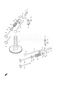 Outboard DF 25 V-Twin drawing Camshaft