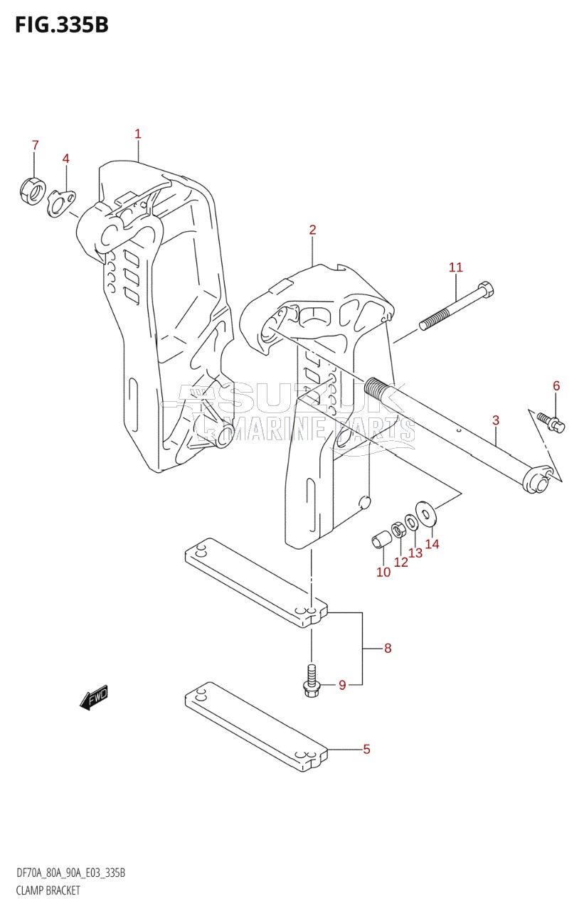 CLAMP BRACKET (011)