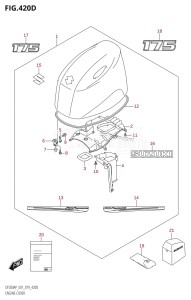 DF200AP From 20003P-910001 (E01 E40)  2019 drawing ENGINE COVER (DF175AP:E40)