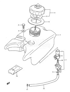 Outboard DT 2 drawing Fuel Tank