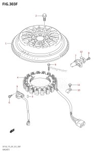 DF150 From 15002F-210001 (E01 E40)  2012 drawing MAGNETO (DF175T:E40)