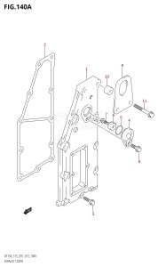 DF175Z From 17502Z-310001 (E01 E40)  2013 drawing EXHAUST COVER